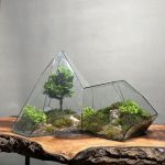 تراریوم لاکچری بنسای نانا طرح کوه سبز