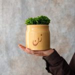 سبزه بهار نارنج با گلدان سرامیکی زن