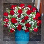 سفارش اینترنتی سبد گل برای عروسی با بسته‌بندی هدیه‌ای و چشم‌نواز