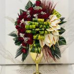 چیدمان هنری عکس گل فلورا برای دکور میز یا لابی