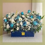 زیباترین گل سفید با گل‌های تازه و دیزاین حرفه‌ای