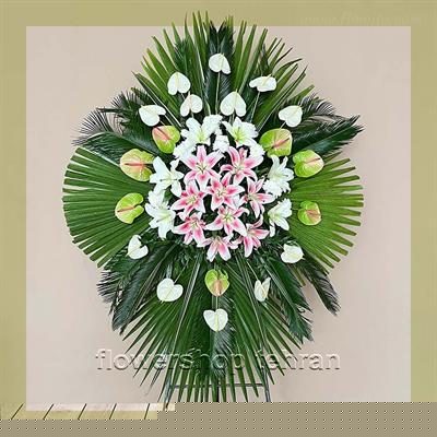 گل میخک قرمز با گل‌های تازه و دیزاین حرفه‌ای